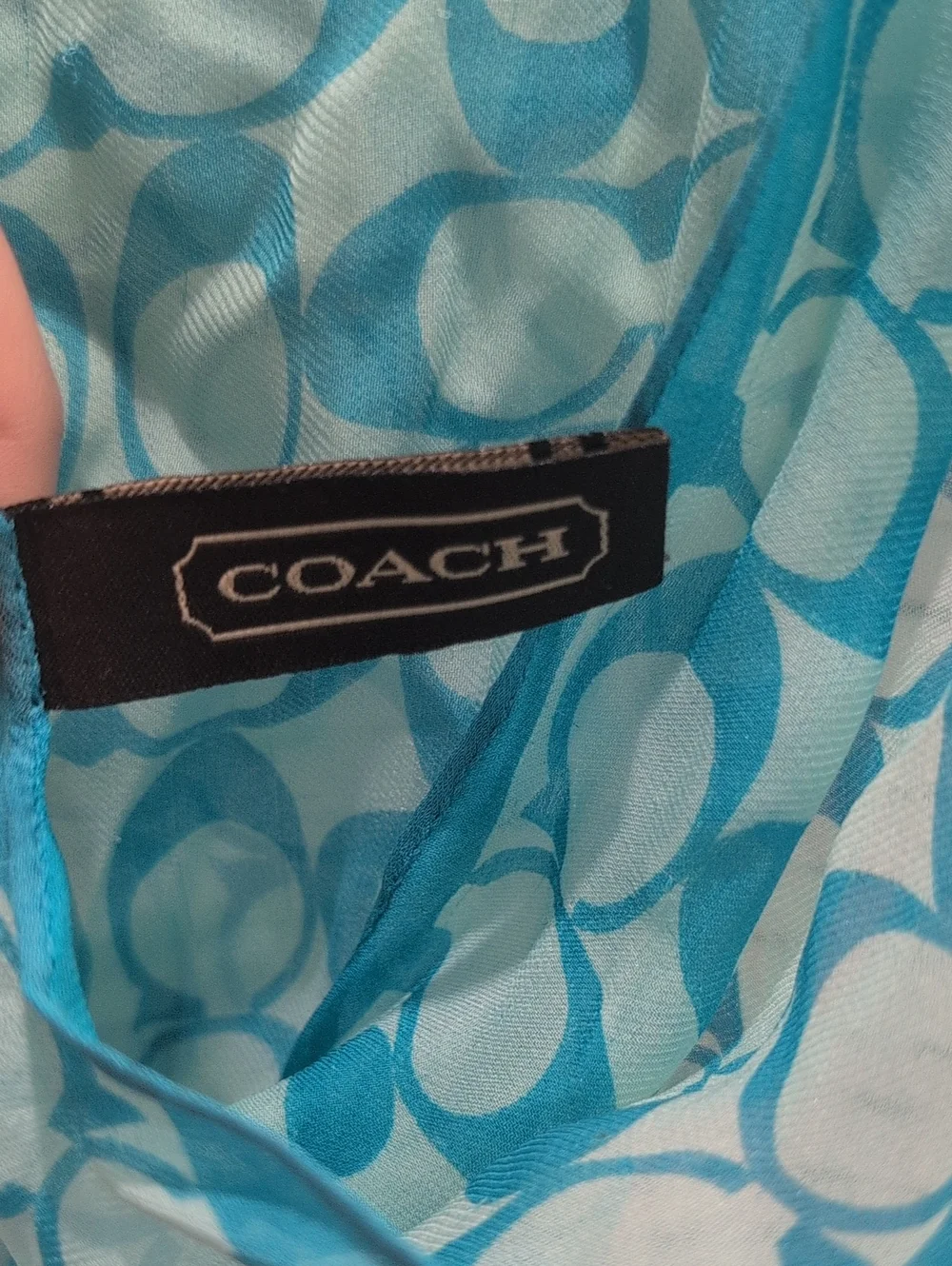 Silk Vintage Coach Scarf